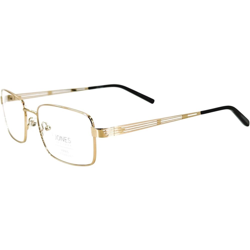 Jones New York VJOM371 Mens Metal Eyeglass Frame Gold 58-19
